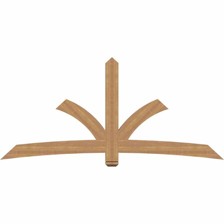 Ekena Millwork Davenport Timber Gable Bracket, Western Red Cedar, 96"W x 44"H x 3 1/2"D x 5 1/2"F, 11/12 Pitch GBW096X44X0406DAV00SWR